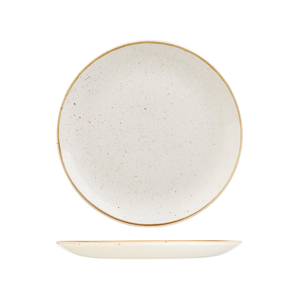 72.9975126.W Churchill Stonecast Barley White Round Coupe Plate 260mm Globe Importers Adelaide Hospitality Supplies