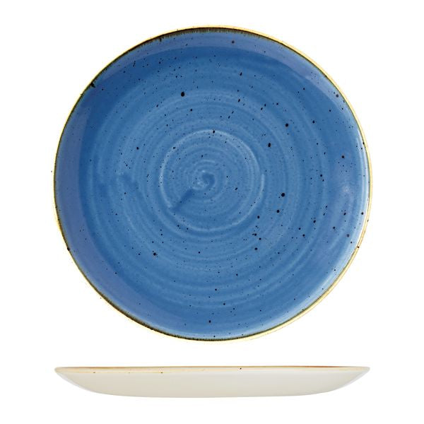 72.9975131.B Churchill Stonecast Cornflower Round Coupe Plate 324mm Globe Importers Adelaide Hospitality Supplies