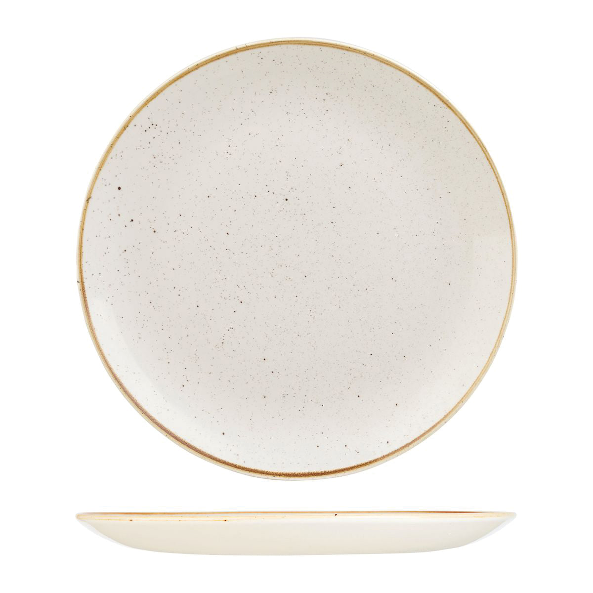 72.9975131.W Churchill Stonecast Barley White Round Coupe Plate 324mm Globe Importers Adelaide Hospitality Supplies