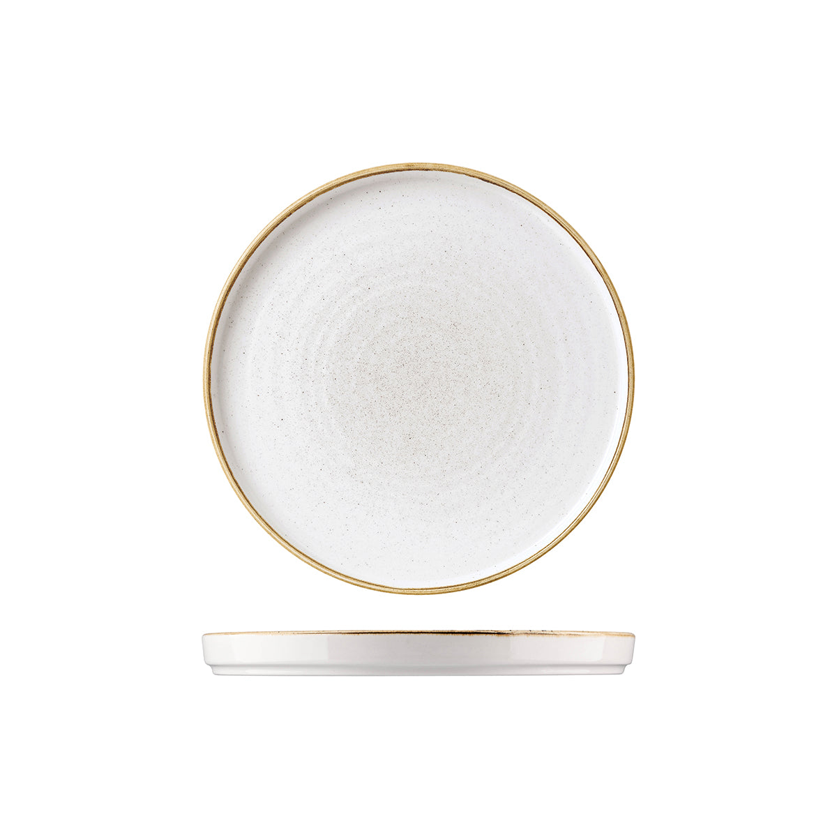 72.9975150.W Churchill Stonecast Barley Round Walled Plate 210x20mm Globe Importers Adelaide Hospitality Supplies