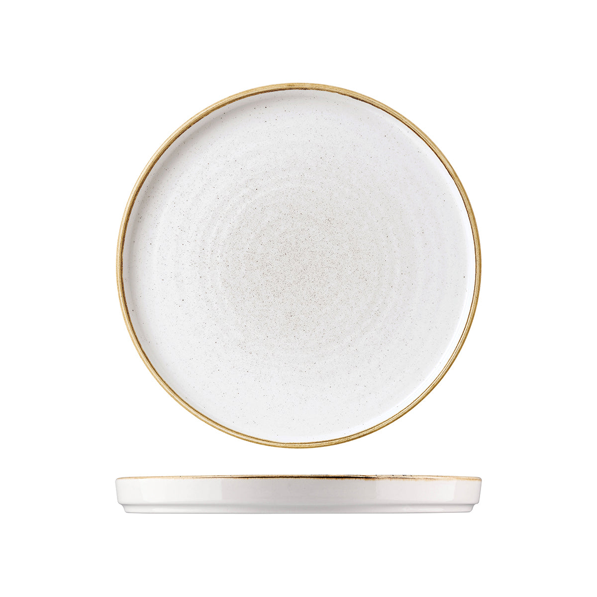 72.9975155.W Churchill Stonecast Barley Round Walled Plate 260x20mm Globe Importers Adelaide Hospitality Supplies