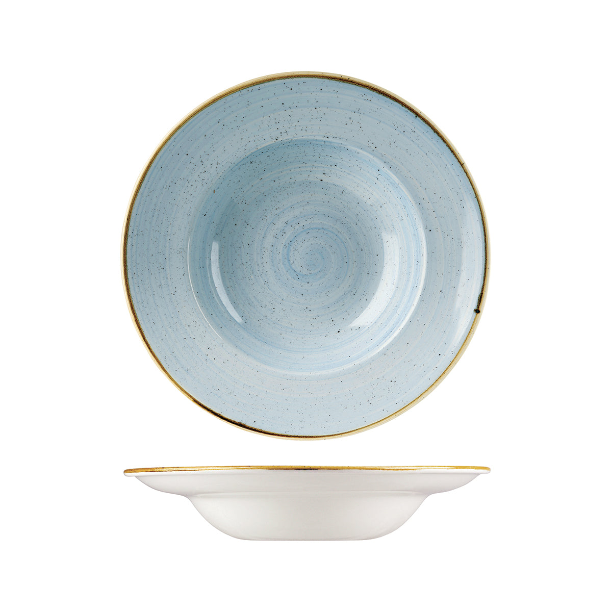 72.9975424.D Churchill Stonecast Duck Egg Soup / Pasta Bowl 240mm / 284ml Globe Importers Adelaide Hospitality Supplies