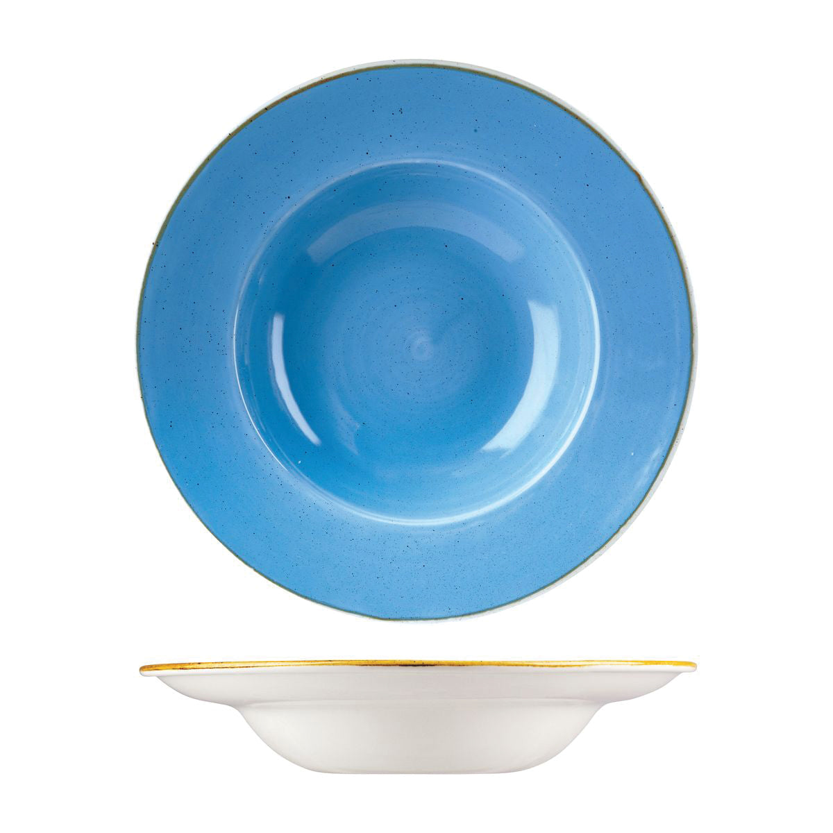 72.9975428.B Churchill Stonecast Cornflower Soup / Pasta Bowl 280mm / 468ml Globe Importers Adelaide Hospitality Supplies