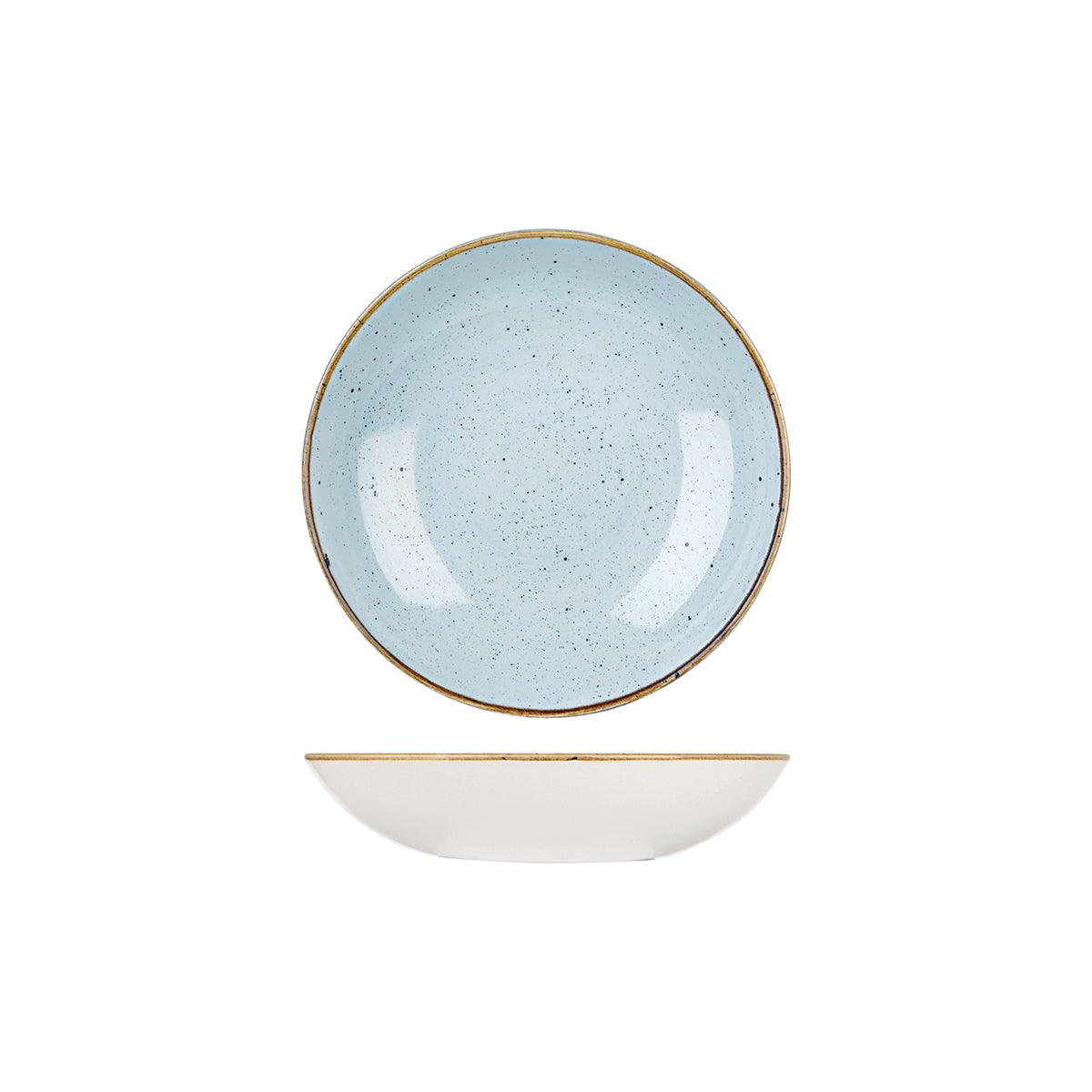 72.9975618.D Churchill Stonecast Duck Egg Round Coupe Bowl 182mm / 426ml Globe Importers Adelaide Hospitality Supplies