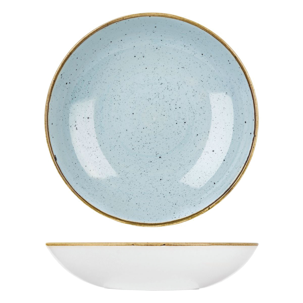 72.9975631.D Churchill Stonecast Duck Egg Round Coupe Bowl 310mm / 2400ml Globe Importers Adelaide Hospitality Supplies