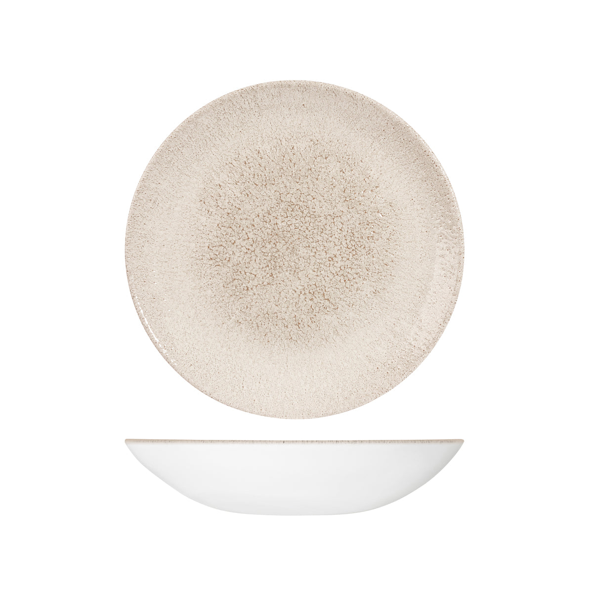72.9976625.AG Churchill Studio Prints Raku Agate Grey Round Coupe Bowl 248mm / 1136ml Globe Importers Adelaide Hospitality Supplies
