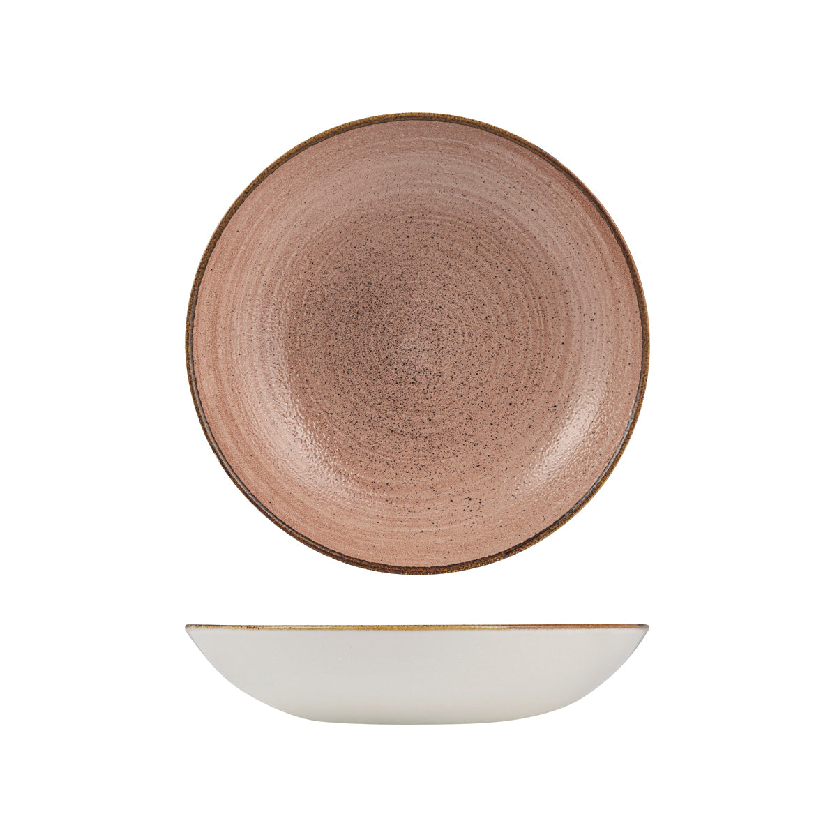 72.9977225.TC Churchill Stonecast Raw Terracotta Round Coupe Bowl 248mm / 1136ml Globe Importers Adelaide Hospitality Supplies