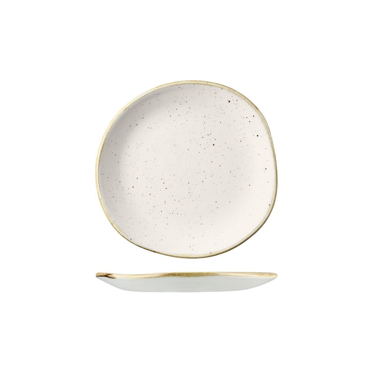 72.9979118.W Churchill Stonecast Barley White Round Organic Plate 186mm Globe Importers Adelaide Hospitality Supplies