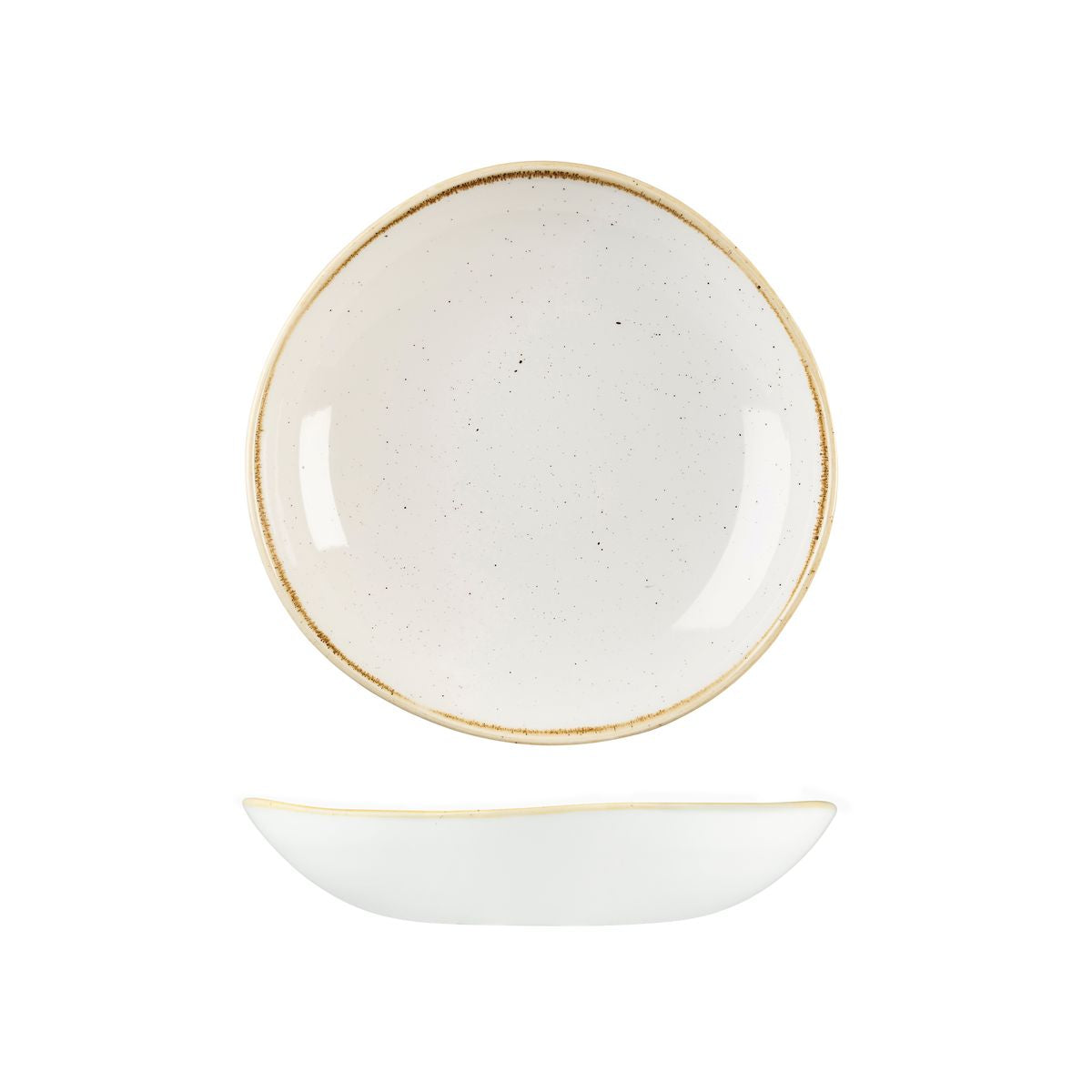 72.9979325.W Churchill Stonecast Barley White Round Organic Bowl 253mm / 1100ml Globe Importers Adelaide Hospitality Supplies