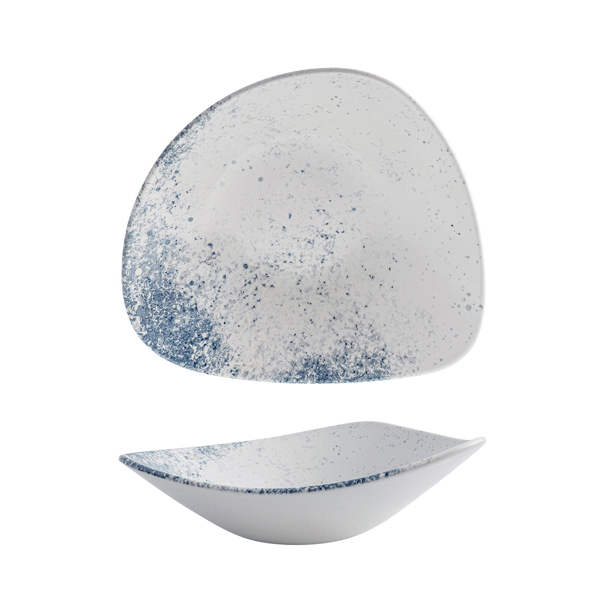 72.9985423.H Churchill Studio Prints Vellum Haze Traingular Bowl 235mm / 600ml Globe Importers Adelaide Hospitality Supplies