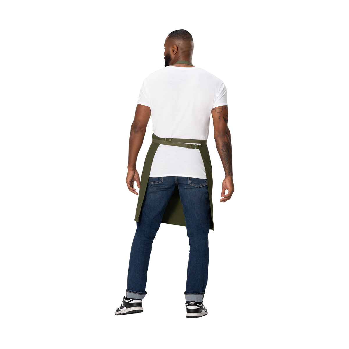 AB802.MIL Chef Works Repreve Lockharte Bib Apron with 2 Pockets Military Green 800x860mm Globe Importers Adelaide Hospitality Supplies