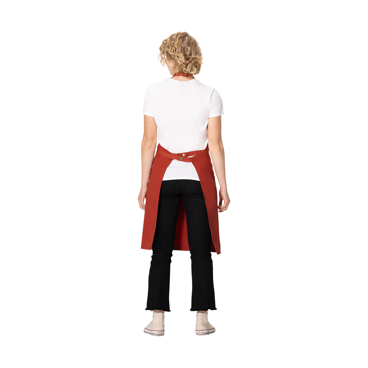 AB802.RUS Chef Works Repreve Lockharte Bib Apron with 2 Pockets Rust 800x860mm Globe Importers Adelaide Hospitality Supplies