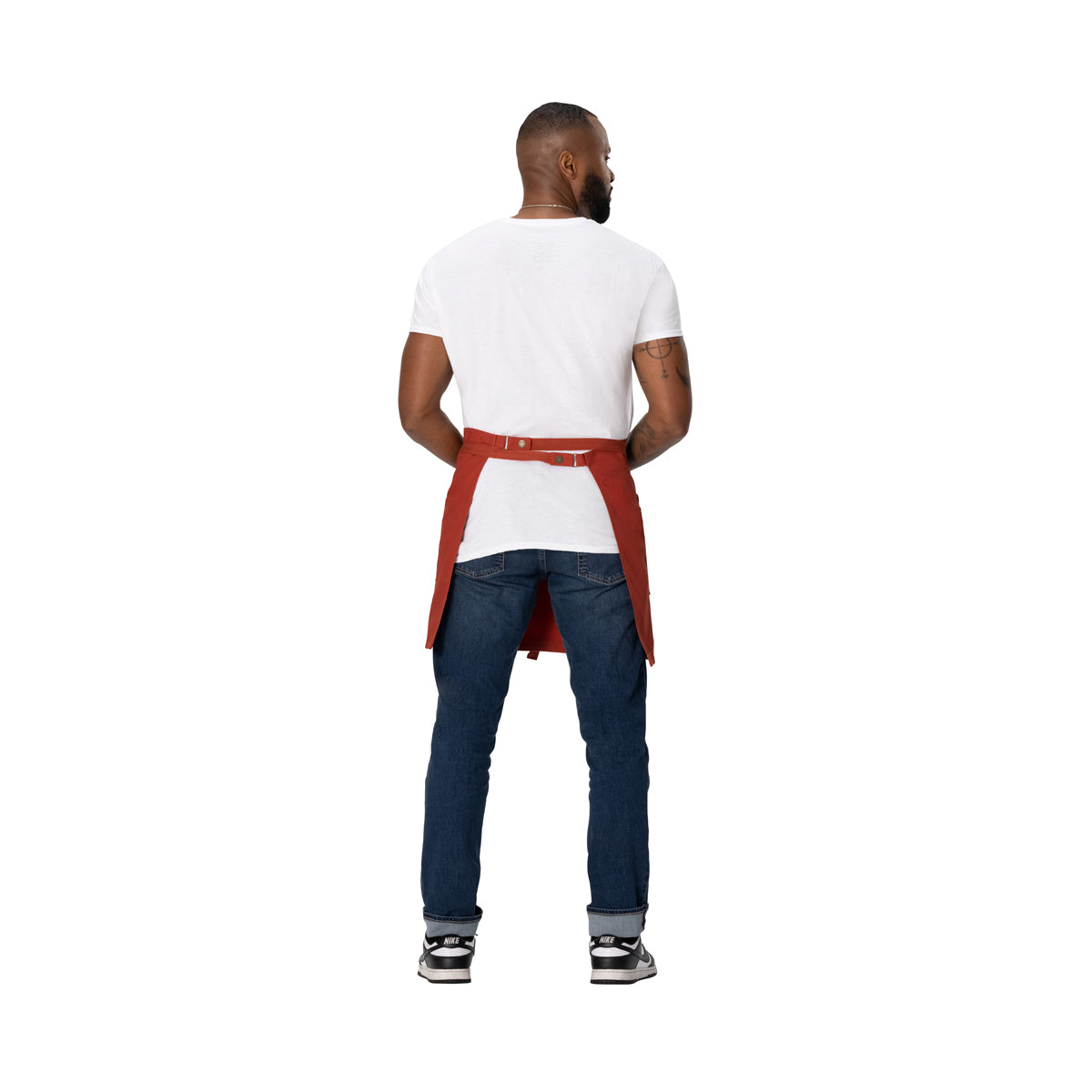 AHS02.RUS Chef Works Repreve Lockharte Waist Apron with 2 Pockets Rust 800x485mm Globe Importers Adelaide Hospitality Supplies