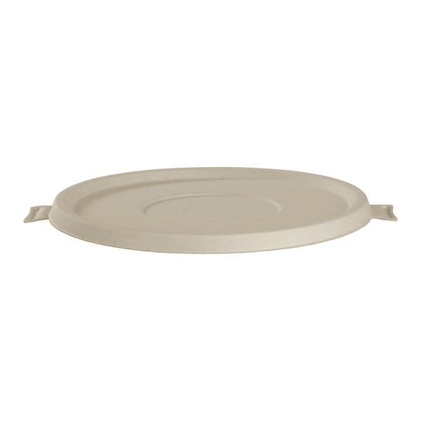 BP.B-BLL-N-PF BioPak BioCane Flat Lid Natural 203mm Globe Importers Adelaide Hospitality Supplies