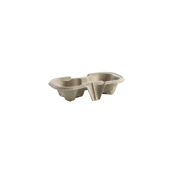 BP.B-CC-802 BioPak 2-Cup Pulp Tray Globe Importers Adelaide Hospitality Supplies