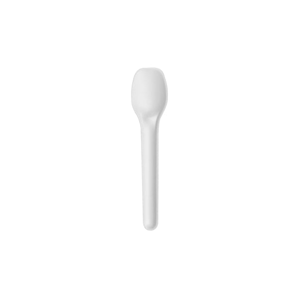 BP.B-CUT-110TS-W BioPak BioCane Teaspoon Plant Fibre White 110mm Globe Importers Adelaide Hospitality Supplies