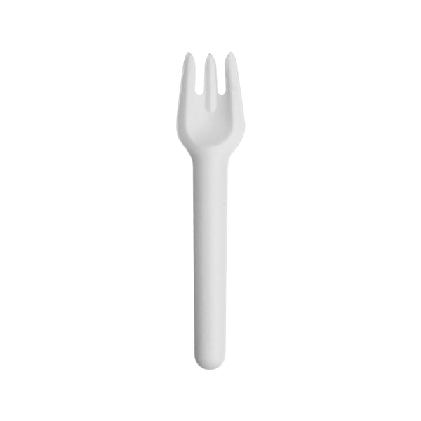 BP.B-CUT-154F-W BioPak BioCane Fork Plant Fibre White 150mm Globe Importers Adelaide Hospitality Supplies