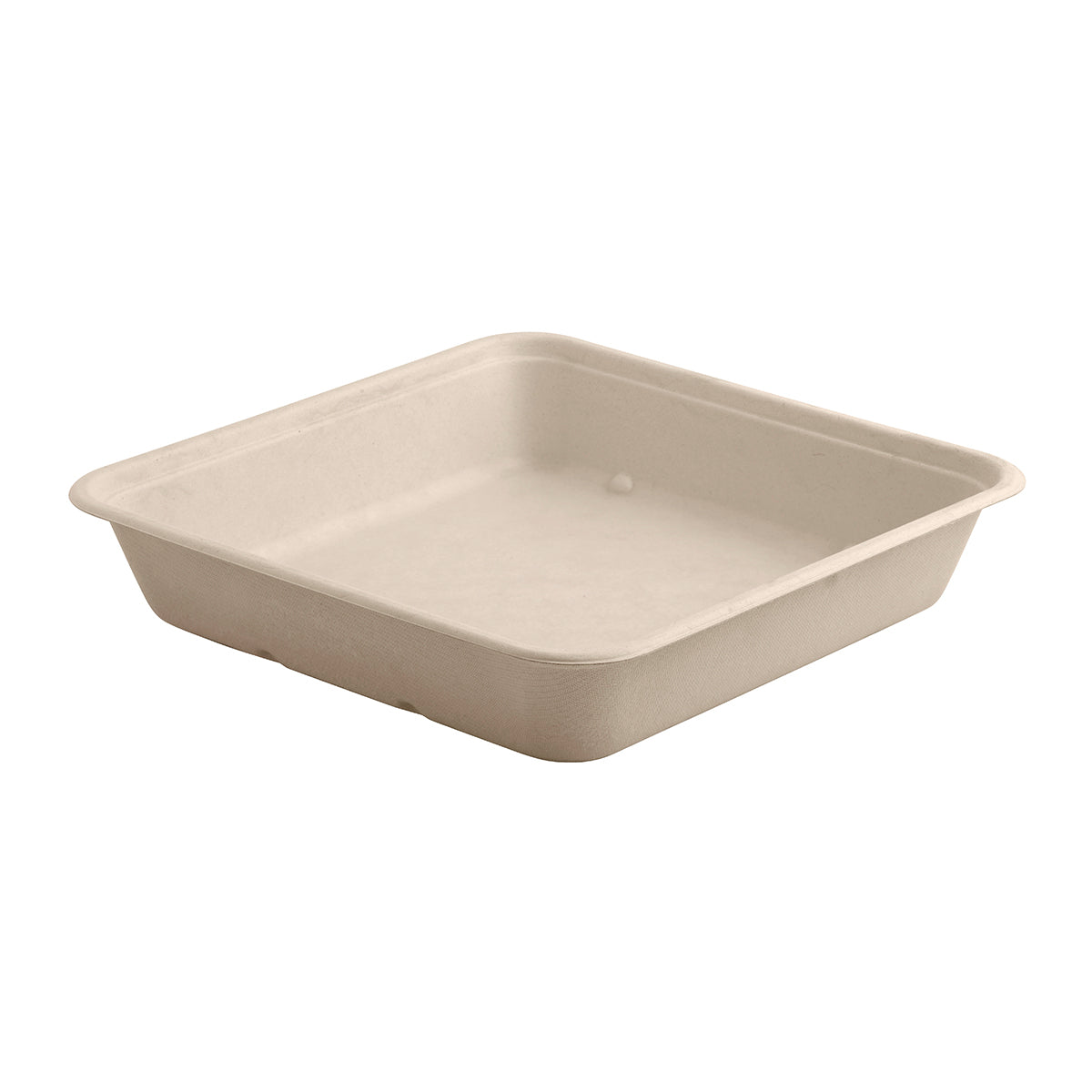 BP.B-LB-0C-N-LARGE-PF BioPak BioCane Rectangular Takeaway Container Large Plant Fibre Natural 232x232x46mm / 1750ml Globe Importers Adelaide Hospitality Supplies