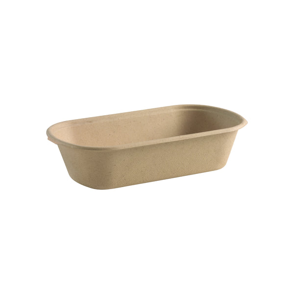BP.B-LB-1000T-PF BioPak BioCane Oblong Tray Plant Fibre Natural 1000ml Globe Importers Adelaide Hospitality Supplies