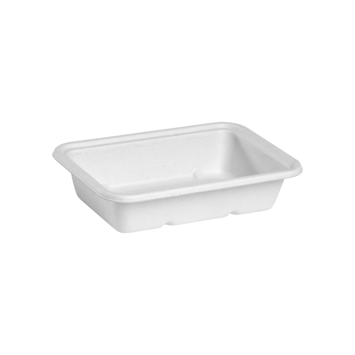 BP.B-LB-500-W-PF BioPak BioCane Rectangular Takeaway Container Plant Fibre White 500ml Globe Importers Adelaide Hospitality Supplies