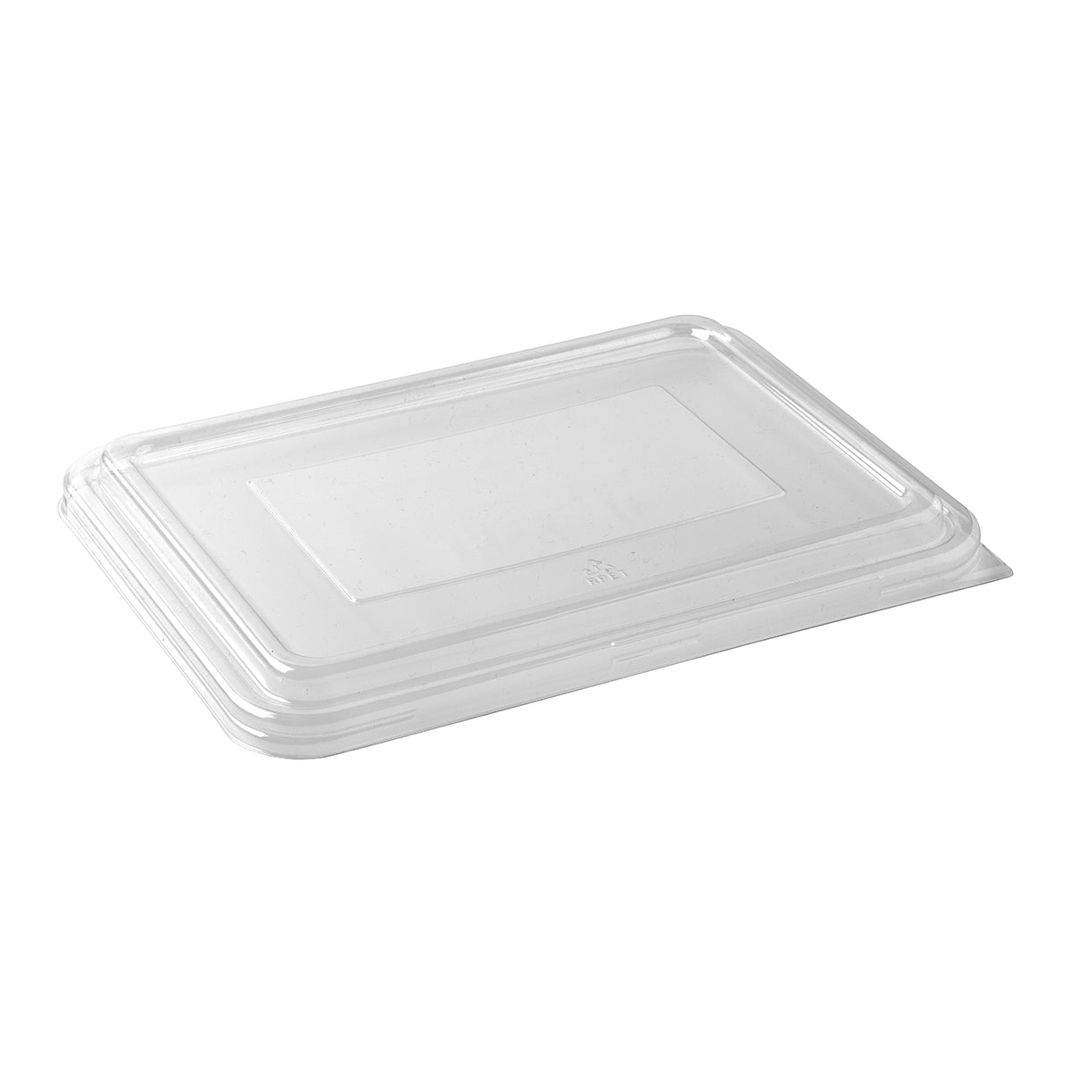 BP.B-LBL-2/3C-RPET BioPak Clear RPET Rectangular Compartment Takeaway Lid 240x180mm Globe Importers Adelaide Hospitality Supplies