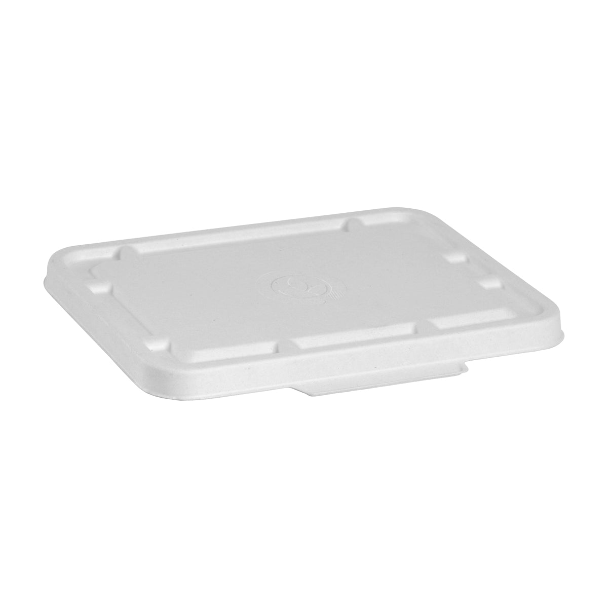 BP.B-LBL-2/3C-W-PF BioPak BioCane Rectangular Compartment Takeaway Lid White 240x180mm Globe Importers Adelaide Hospitality Supplies