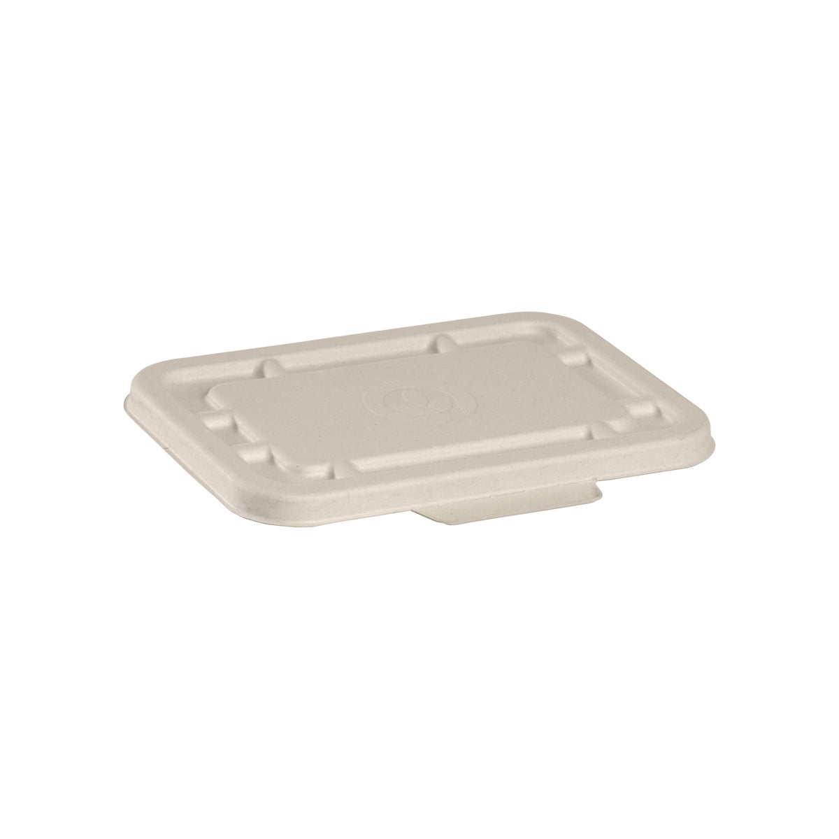 BP.B-LBL-N-SMALL-PF BioPak BioCane Rectangular Takeaway Lid Plant Fibre Natural 180x124mm Globe Importers Adelaide Hospitality Supplies