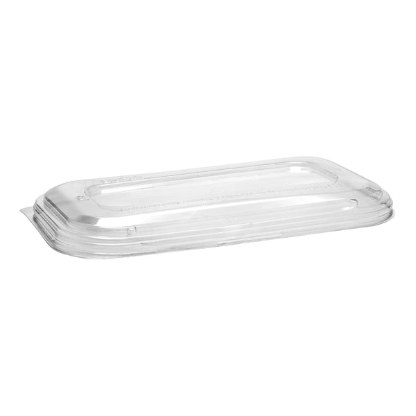 BP.B-LBL-PLA(D) BioPak Clear PLA Oblong Takeaway Dome Lid 227x127mm Globe Importers Adelaide Hospitality Supplies
