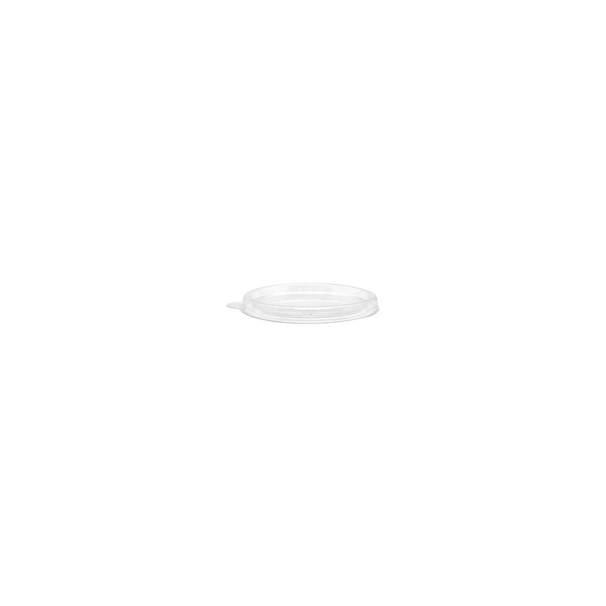 BP.B-SCL-60 BioPak Clear PET Sauce Cup Lid 70mm Globe Importers Adelaide Hospitality Supplies