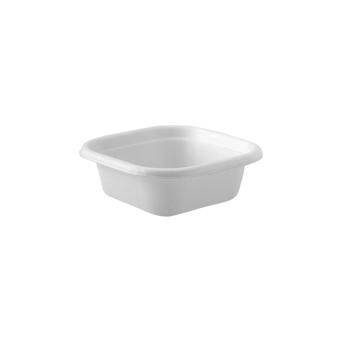 BP.B-SLB-280-W-PF BioPak BioCane Square Takeaway Container Plant Fibre White 280ml Globe Importers Adelaide Hospitality Supplies