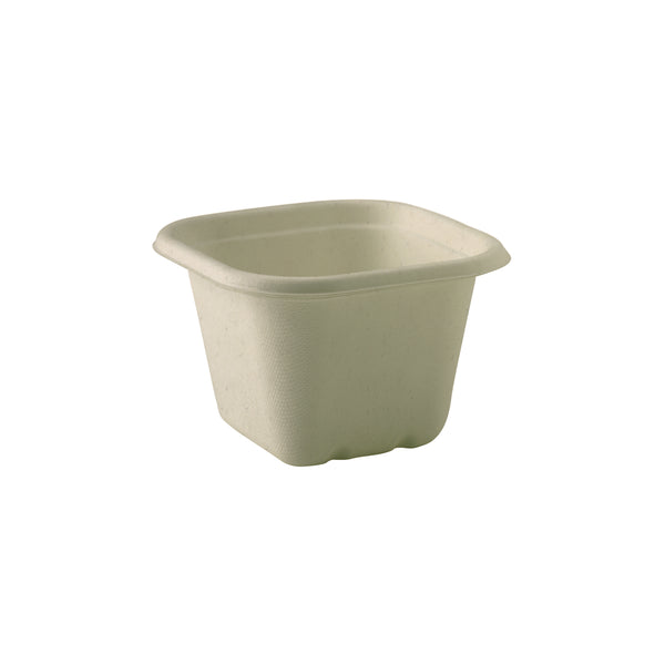 BP.B-SLB-630-N-PF BioPak BioCane Square Takeaway Container Plant Fibre Natural 630ml Globe Importers Adelaide Hospitality Supplies