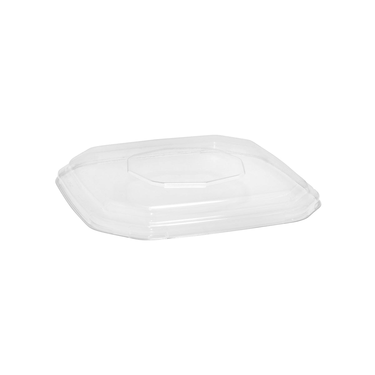 BP.B-SLBL-OCTA-RPET(D) BioPak Clear RPET Octa Takeaway Dome Lid 183x183mm Globe Importers Adelaide Hospitality Supplies