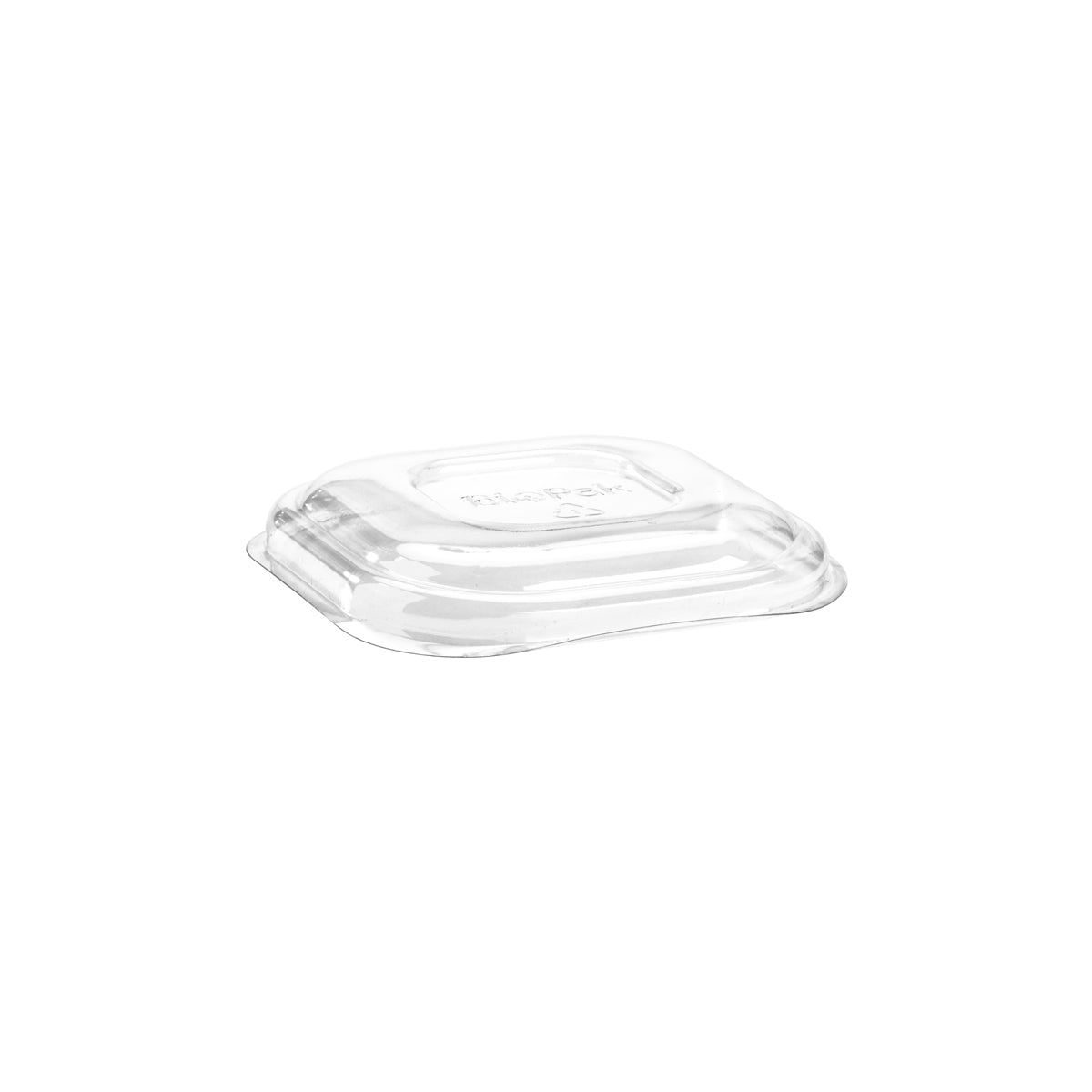 BP.B-SLBL-RPET(D) BioPak Clear RPET Square Takeaway Dome Lid 130x130mm Globe Importers Adelaide Hospitality Supplies