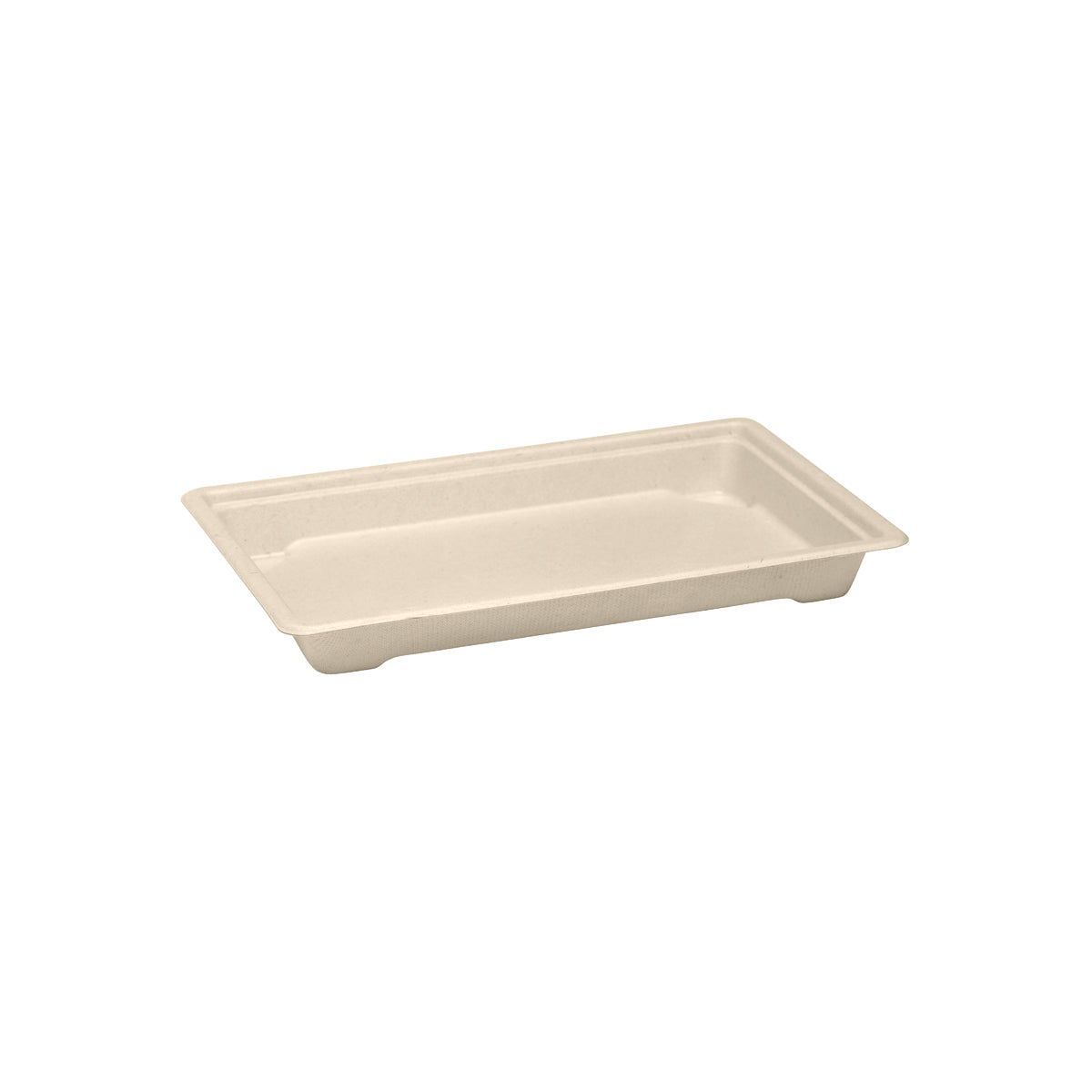 BP.B-ST-LARGE-PF BioPak BioCane Sushi Tray Large Plant Fibre Natural214x134x24mm Globe Importers Adelaide Hospitality Supplies