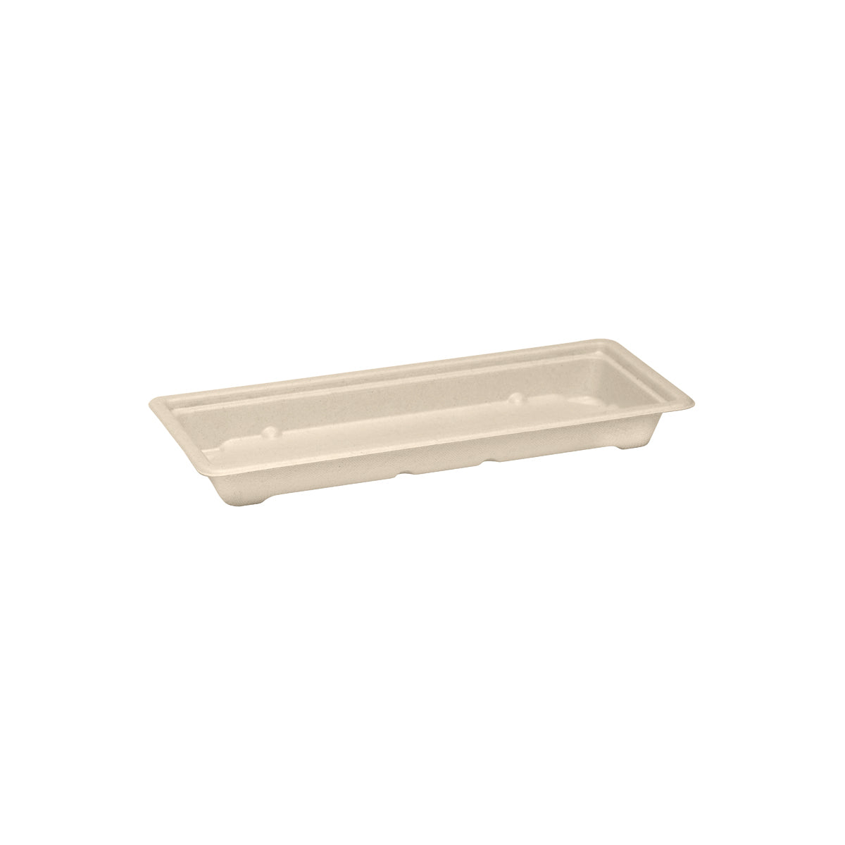 BP.B-ST-LONG-PF BioPak BioCane Sushi Tray Long Plant Fibre Natural221x91x24mm Globe Importers Adelaide Hospitality Supplies