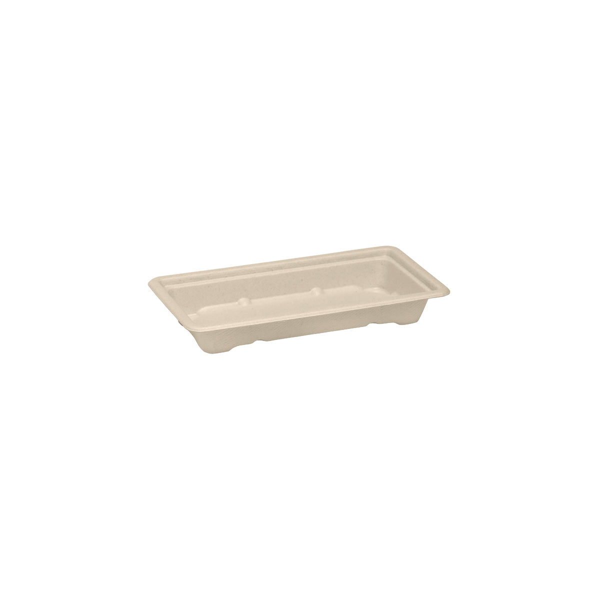 BP.B-ST-SMALL-PF BioPak BioCane Sushi Tray Small Plant Fibre Natural 167x91x24mm Globe Importers Adelaide Hospitality Supplies