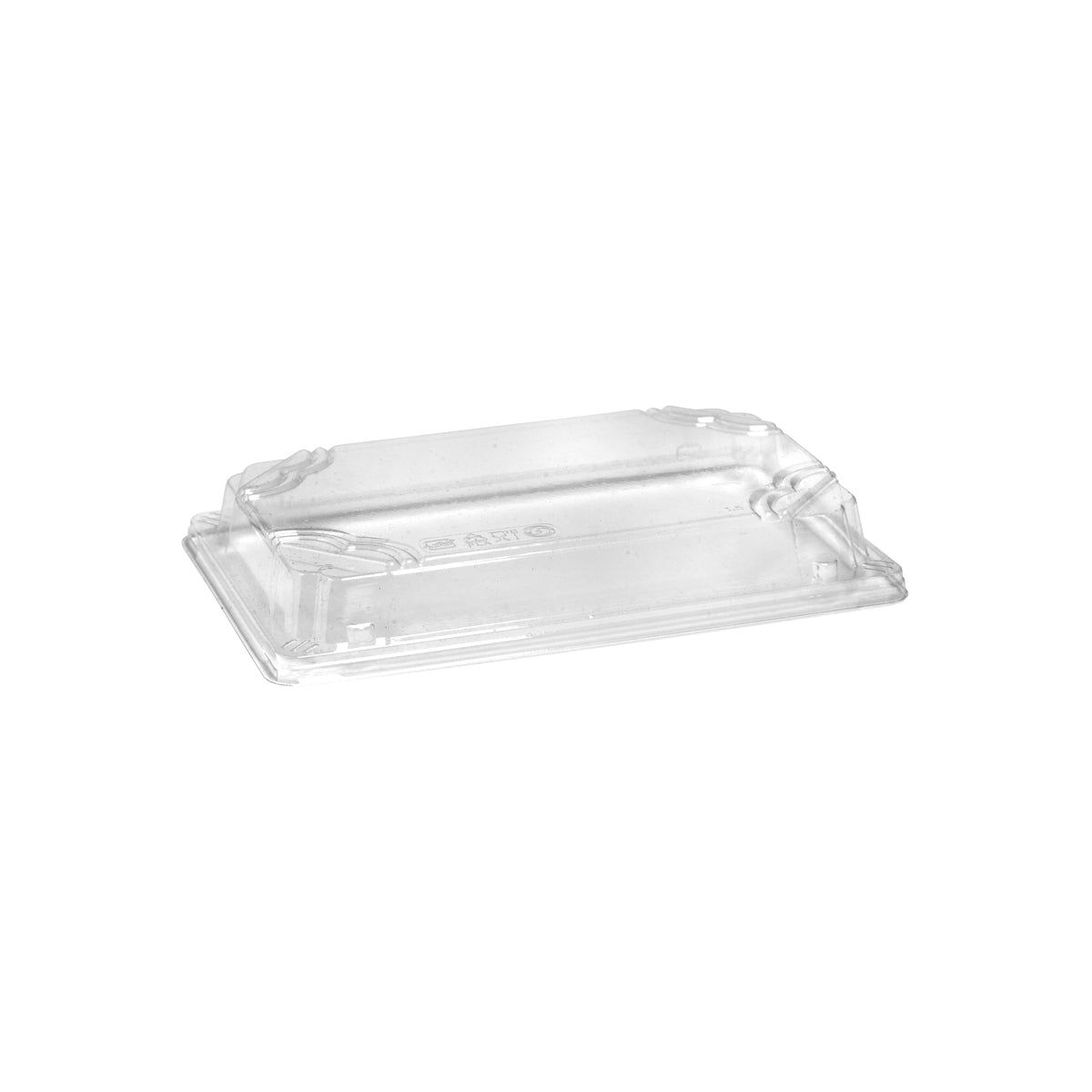 BP.B-STL-LARGE BioPak Clear PLA Sushi Tray Dome Lid Large 216x135x32mm Globe Importers Adelaide Hospitality Supplies