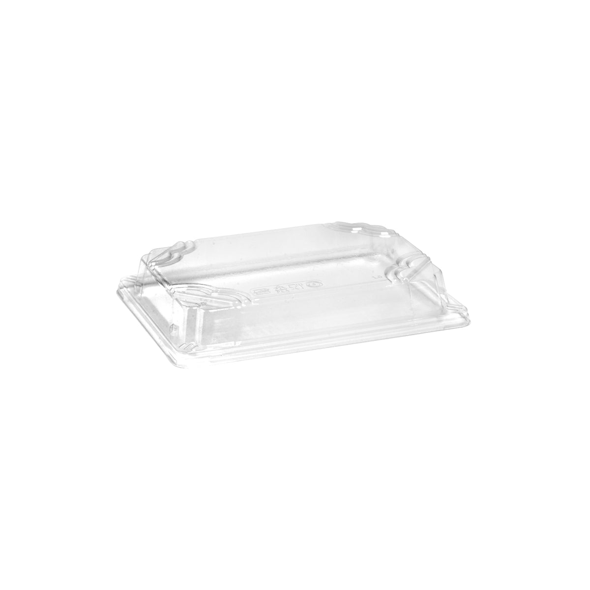 BP.B-STL-MEDIUM BioPak Clear PLA Sushi Tray Dome Lid Medium 190x135x32mm Globe Importers Adelaide Hospitality Supplies