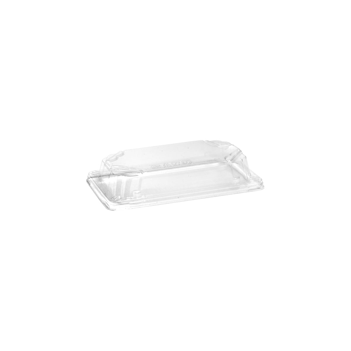 BP.B-STL-SMALL BioPak Clear PLA Sushi Tray Dome Lid Small 169x93x32mm Globe Importers Adelaide Hospitality Supplies