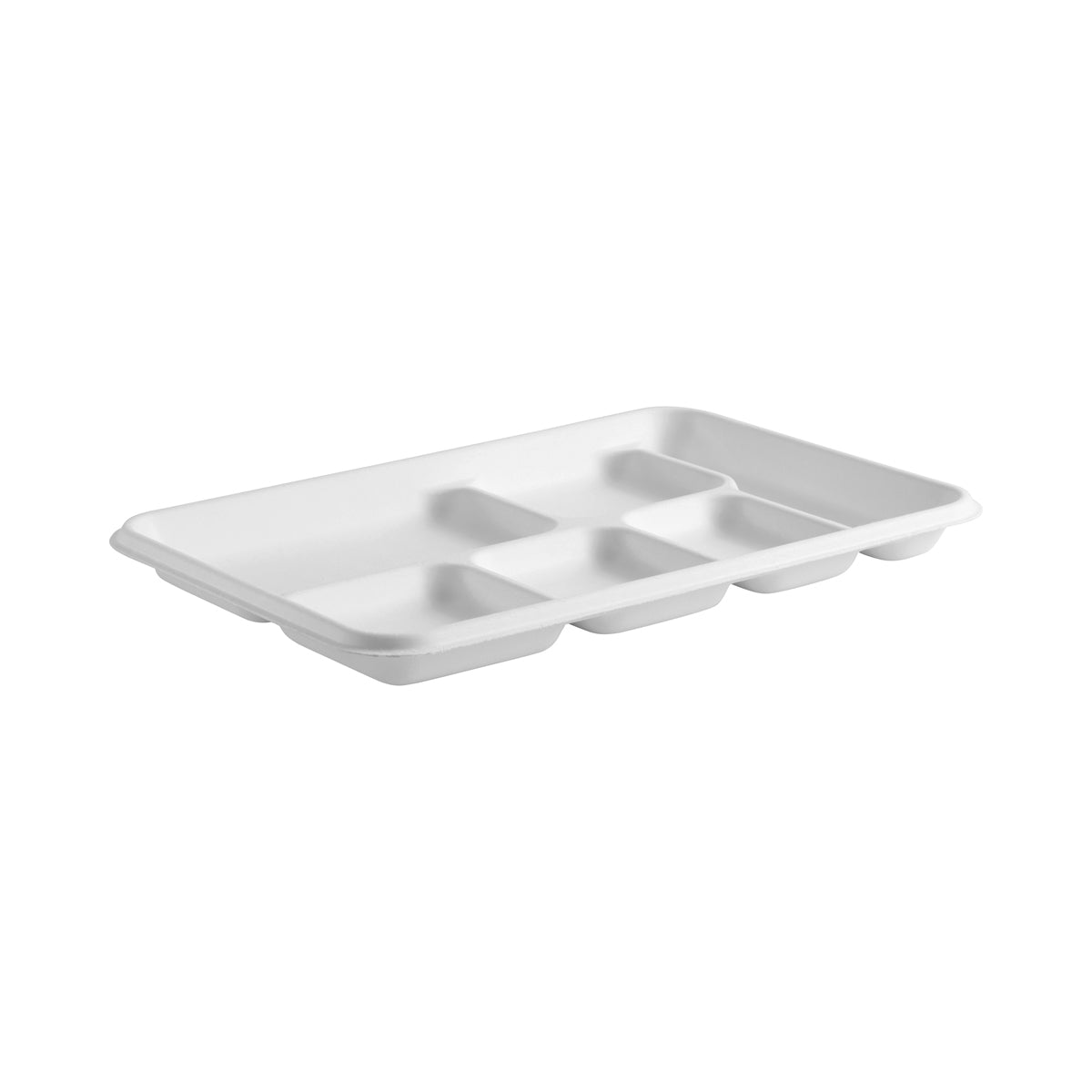 BP.B-TL-16-PF BioPak BioCane Tray 6-Compartment Plant Fibre White 320x220x28mm Globe Importers Adelaide Hospitality Supplies