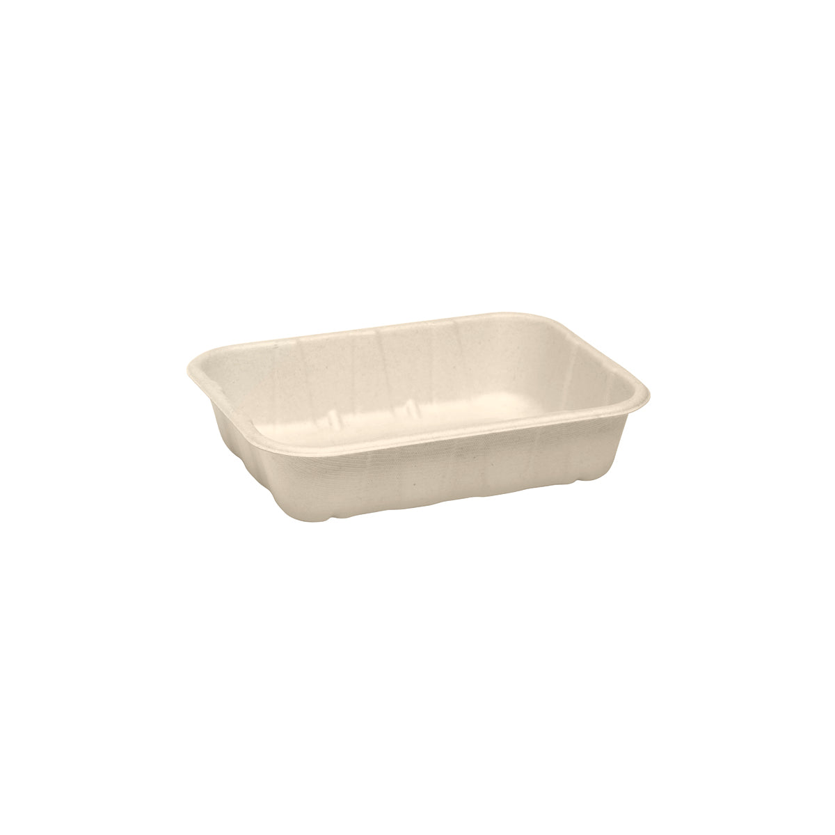 BP.B-TRAY-500G-PF BioPak BioCane Produce Trays Plant Fibre Natural 182x137x41mm / 500g Globe Importers Adelaide Hospitality Supplies