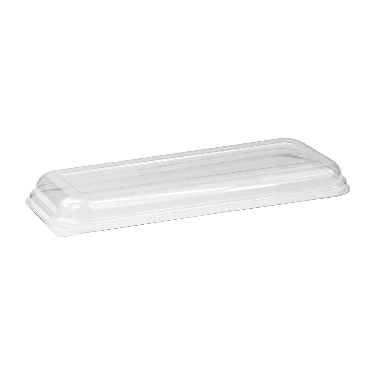 BP.B-TRAY-6-OYSTER-LID V2 BioPak Clear RPET Oyster Tray Lid 309x123x26mm Globe Importers Adelaide Hospitality Supplies