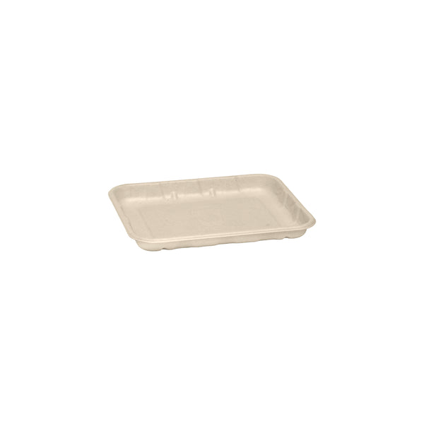 BP.B-TRAY-6X5-PF BioPak BioCane Produce Trays Plant Fibre Natural 160x140mm / 6x5” Globe Importers Adelaide Hospitality Supplies