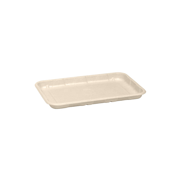BP.B-TRAY-8X5-PF BioPak BioCane Produce Trays Plant Fibre Natural 210x140mm / 8x5” Globe Importers Adelaide Hospitality Supplies