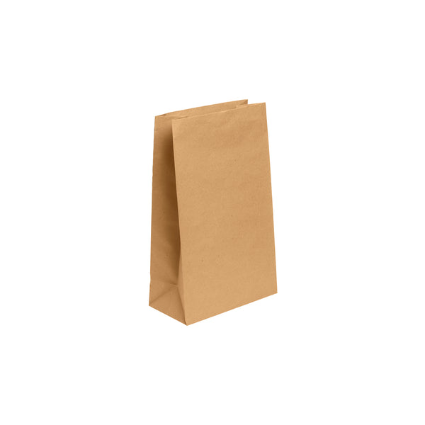 BP.BAG-SOS-16-B BioPak FSC SOS Paper Bag No.16 Kraft 240x390x120mm Globe Importers Adelaide Hospitality Supplies