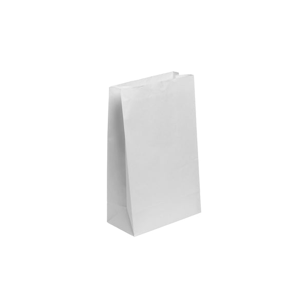 BP.BAG-SOS-16-W BioPak FSC SOS Paper Bag No.16 White 240x390x120mm Globe Importers Adelaide Hospitality Supplies