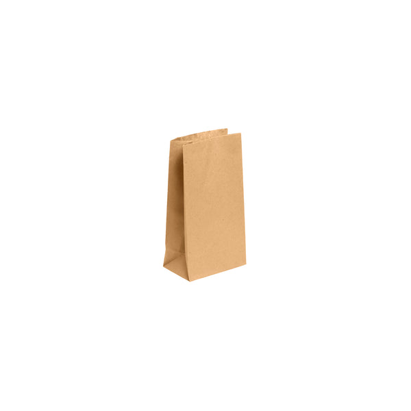 BP.BAG-SOS-4-B BioPak FSC SOS Paper Bag No.4 Kraft 127x235x77mm Globe Importers Adelaide Hospitality Supplies