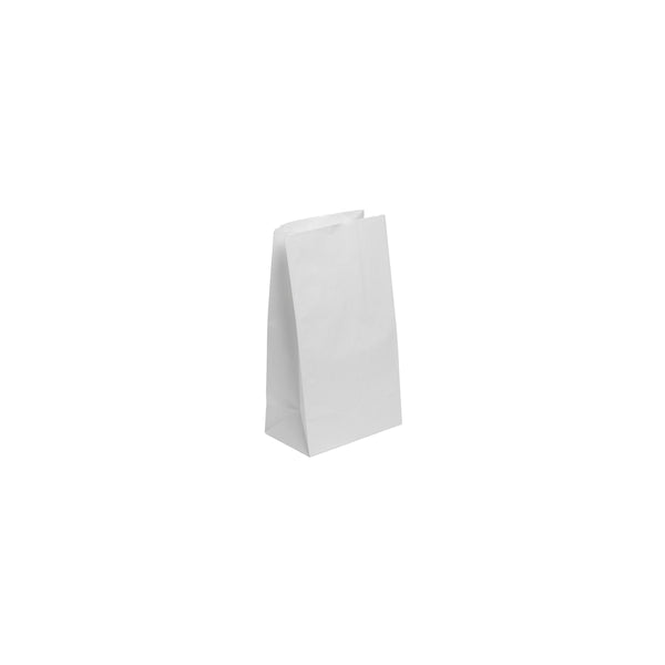 BP.BAG-SOS-6-W BioPak FSC SOS Paper Bag No.6 White 150x270x90mm Globe Importers Adelaide Hospitality Supplies