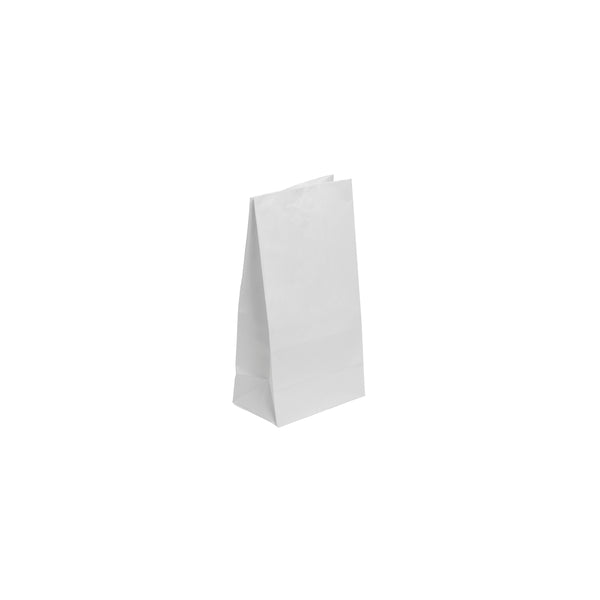 BP.BAG-SOS-8-W BioPak FSC SOS Paper Bag No.8 White 155x305x100mm Globe Importers Adelaide Hospitality Supplies