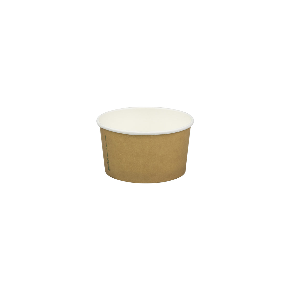 BP.BB-BIC-5 BioPak FSC™ Paper Ice Cream BioCup Medium Printed Kraft Look 86x46mm / 150ml / 5oz Globe Importers Adelaide Hospitality Supplies